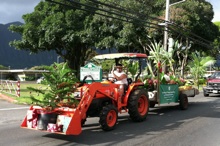 Waimanalo Research Station Christmas parade float